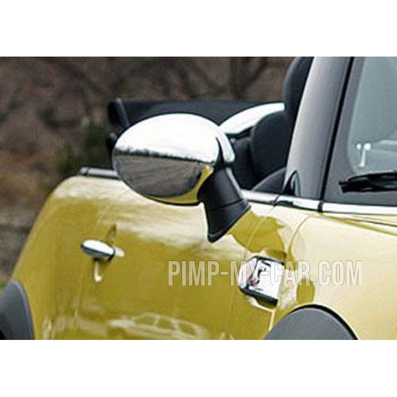 Coque rétroviseurs chrome alu MINI COOPER