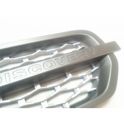 Grille latérale d'aile pour Land Rover Discovery 3 gris argent