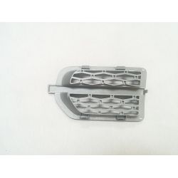 Grille latérale d'aile pour Land Rover Discovery 3 gris argent