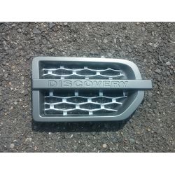 Grille latérale d'aile pour Land Rover Discovery 3 gris argent