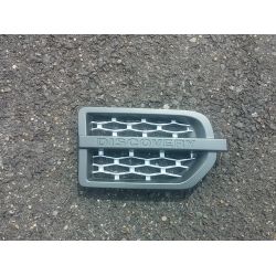 Grille latérale d'aile pour Land Rover Discovery 3 gris argent