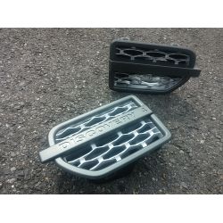 Grille latérale pour Land Rover Discovery 4 gris argent