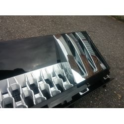 Grilles d'ailes pour Range pour Rover 2011 - Noir argent chrome