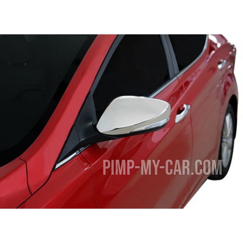 Coque rétroviseurs chrome alu Hyundai SOLARIS