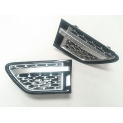 Grilles d'aile pour Range pour Rover Sport 2009-2011 noir gris