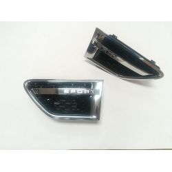 Grilles d'aile pour Range pour Rover Sport 2009-2011 noir chrome