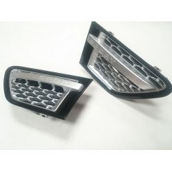 Grilles d'aile pour Range pour Rover Sport 2009-2011 noir gris
