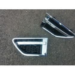 Grilles d'aile pour Range pour Rover Sport 2009-2011 noir chrome