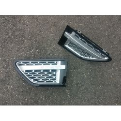 Grilles d'aile pour Range pour Rover Sport 2009-2011 noir gris