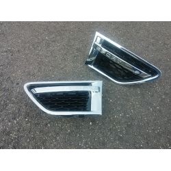 Grilles d'aile pour Range pour Rover Sport 2009-2011 noir chrome
