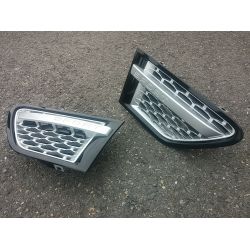 Grilles d'aile pour Range pour Rover Sport 2009-2011 noir gris