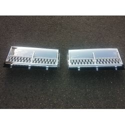 Grille latérale Land Rover L322 2006-2008 OEM Chrome frame + Silver mesh