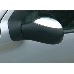 2 COQUE COUVRE RETROVISEUR INOX CHROME POUR PEUGEOT 207 3/5 PORTES ET SW ET  CC