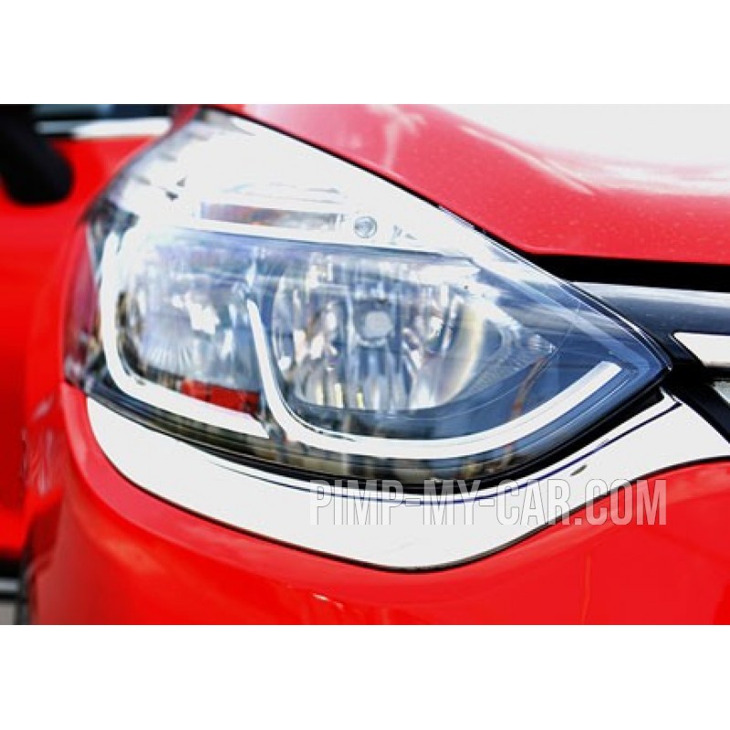 Contour chrome front headlight Renault CLIO IV