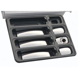 Couvre poignée de porte chrome pour Renault TRAFIC II Facelift 3 Portes