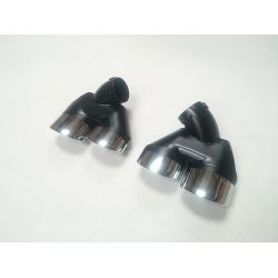 Sorties de pot d'échappement 2x2 pour Mercedes classe E Diesel