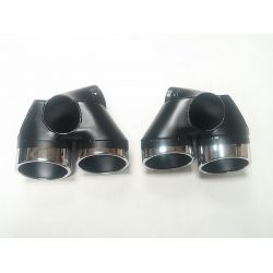Sorties de pot d'échappement 2x2 pour Mercedes classe E Diesel