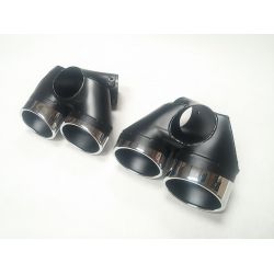 Sorties de pot d'échappement 2x2 pour Mercedes classe E Diesel