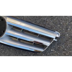 Calandre pour Mercedes classe C W204 - Argent clair Chrome