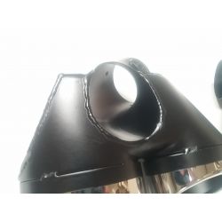 Sorties de pot d'échappement 2x2 pour Mercedes classe E Diesel