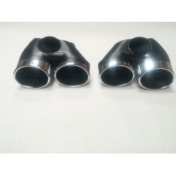 Sorties de pot d'échappement 2x2 pour Mercedes classe E Diesel