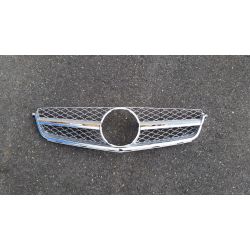 Calandre pour Mercedes C63 AMG - Argent Chrome
