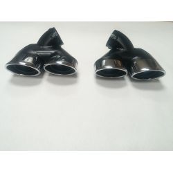 Sorties de pot d'échappement 2x2 pour Mercedes classe E Diesel