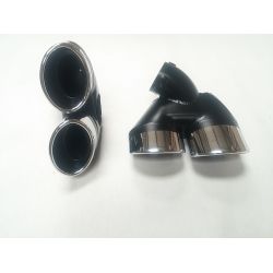 Sorties de pot d'échappement 2x2 pour Mercedes classe E Diesel