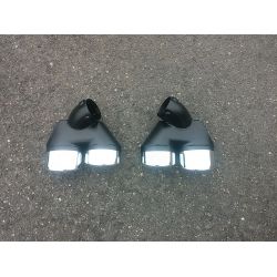 Sorties de pot d'échappement 2x2 pour Mercedes classe E Diesel