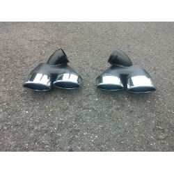 Sorties de pot d'échappement 2x2 pour Mercedes classe E Diesel