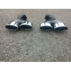 Sorties de pot d'échappement 2x2 pour Mercedes classe E Diesel