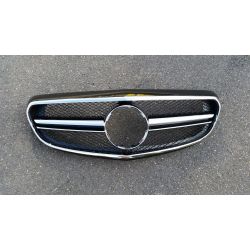 Calandre sport pour Mercedes classe E W212 2014 Classic/Elegance - Noir chrome