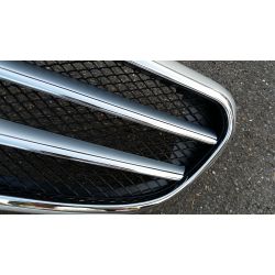 Calandre pour Mercedes classe E W212 2014 Classic/Elegance - Grise chrome