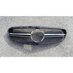 Calandre sport pour Mercedes classe E W212 2014 Avantgarde - Noir chrome chrome