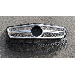 Calandre sport pour Mercedes CLS W218 - Gris clair/Chrome
