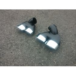 Sorties de pot d'échappement 2x2 pour Mercedes classe E Diesel