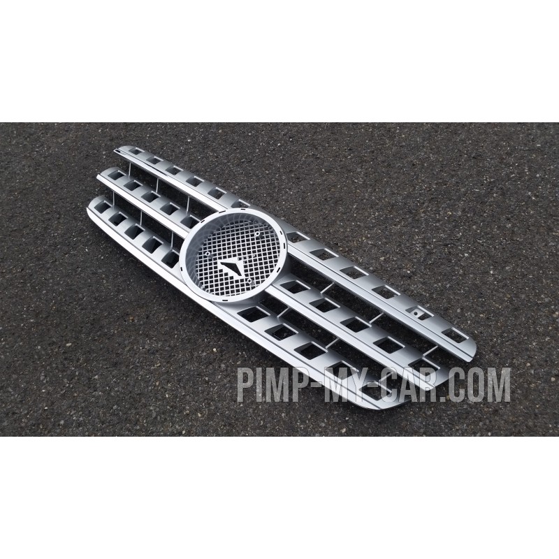 Calandre pour Mercedes ML W163 - Argent Chrome