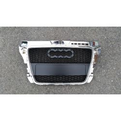 Calandre noire chrome pour Audi A3 2008-2012 - RS3 Style