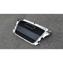 Calandre noire chrome pour Audi A3 2008-2012 - RS3 Style