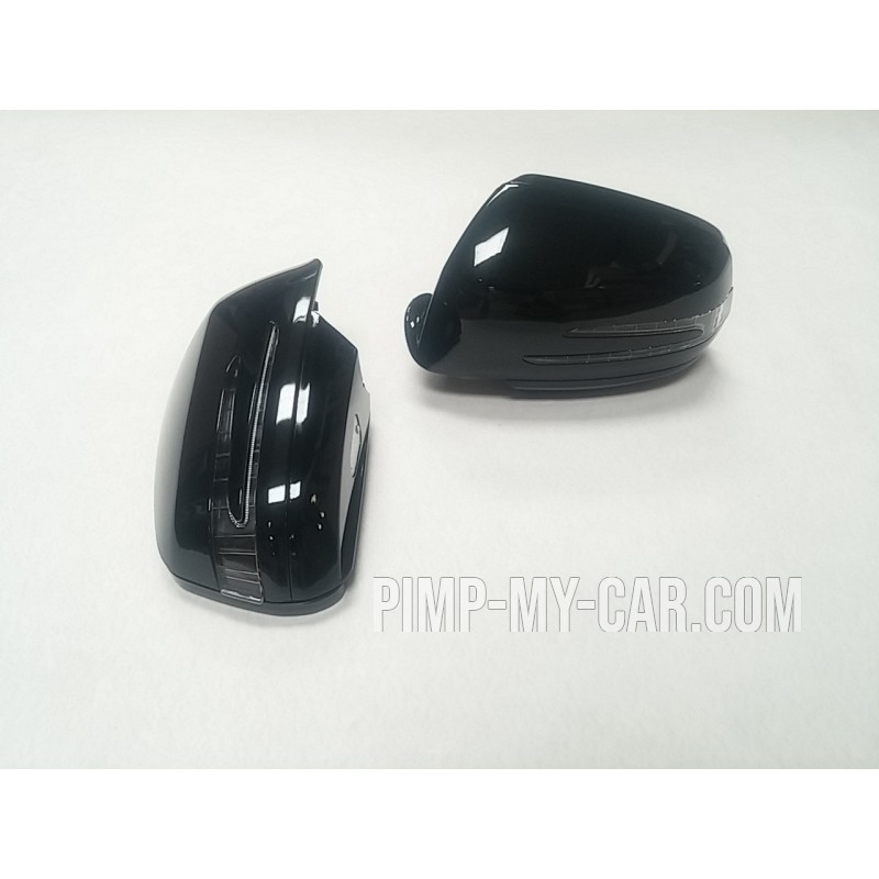 Coques de rétroviseurs led pour Mercedes classe C W204 - Noir