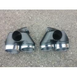 Sorties de pot d'échappement 2x2 pour Mercedes classe E Diesel