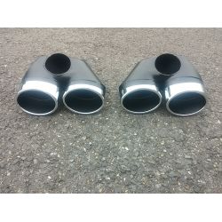 Sorties de pot d'échappement 2x2 pour Mercedes classe E Diesel