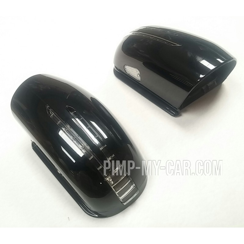 Coques de rétroviseurs led pour Mercedes classe E W211 02-06 - Noir Coques de rétroviseurs led pour Mercedes classe E W211 02-06 - Noir