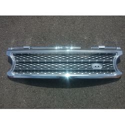 Calandre Range Rover L322 2006-2008 Chrome frame + Silver mesh