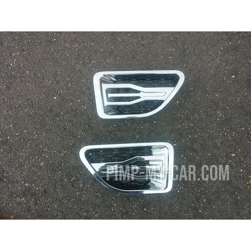 Grilles d'aile pour Range pour Rover Sport Hawke style chrome noir