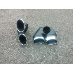 Sorties de pot d'échappement 2x2 pour Mercedes classe E Diesel