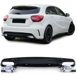 Diffuseur de pare choc arrière 2 sorties Mercedes classe A A45 AMG