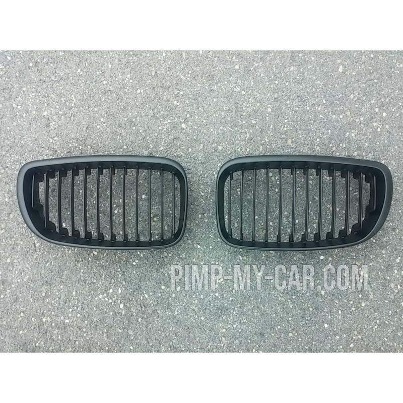 Calandre pour BMW Série 1 LCI 2008-2011 - Noire Matte