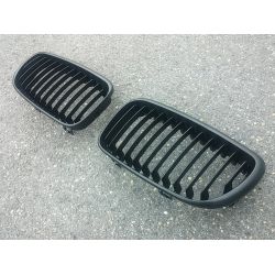 Calandre pour BMW Série 1 LCI 2008-2011 - Noire Matte