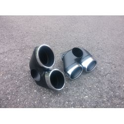 Sorties de pot d'échappement 2x2 pour Mercedes classe E Diesel